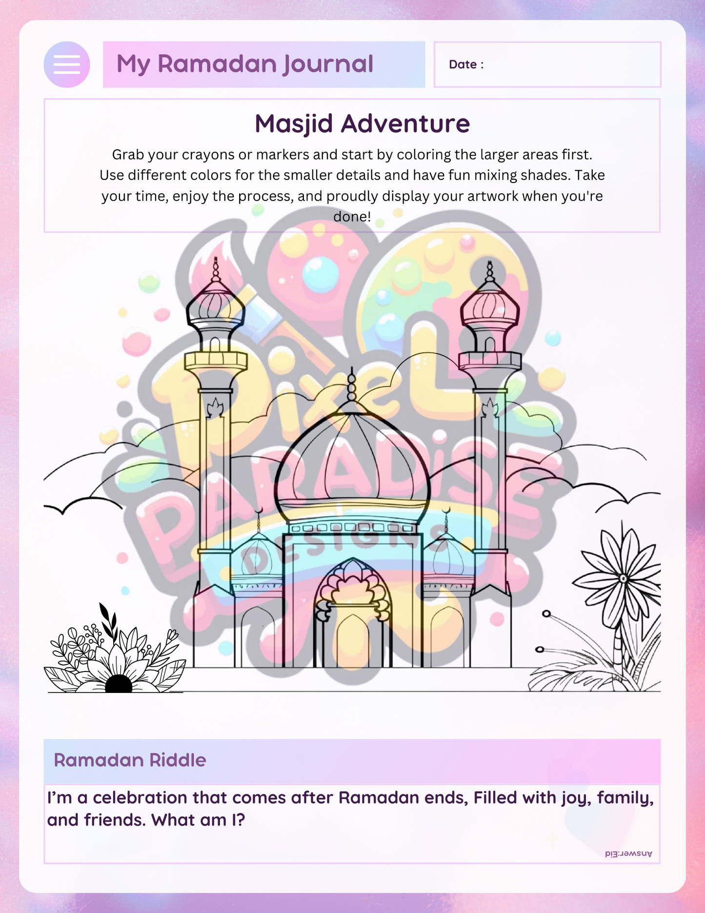 NEW! 2025 My Ramadan Journal (Set of 50)