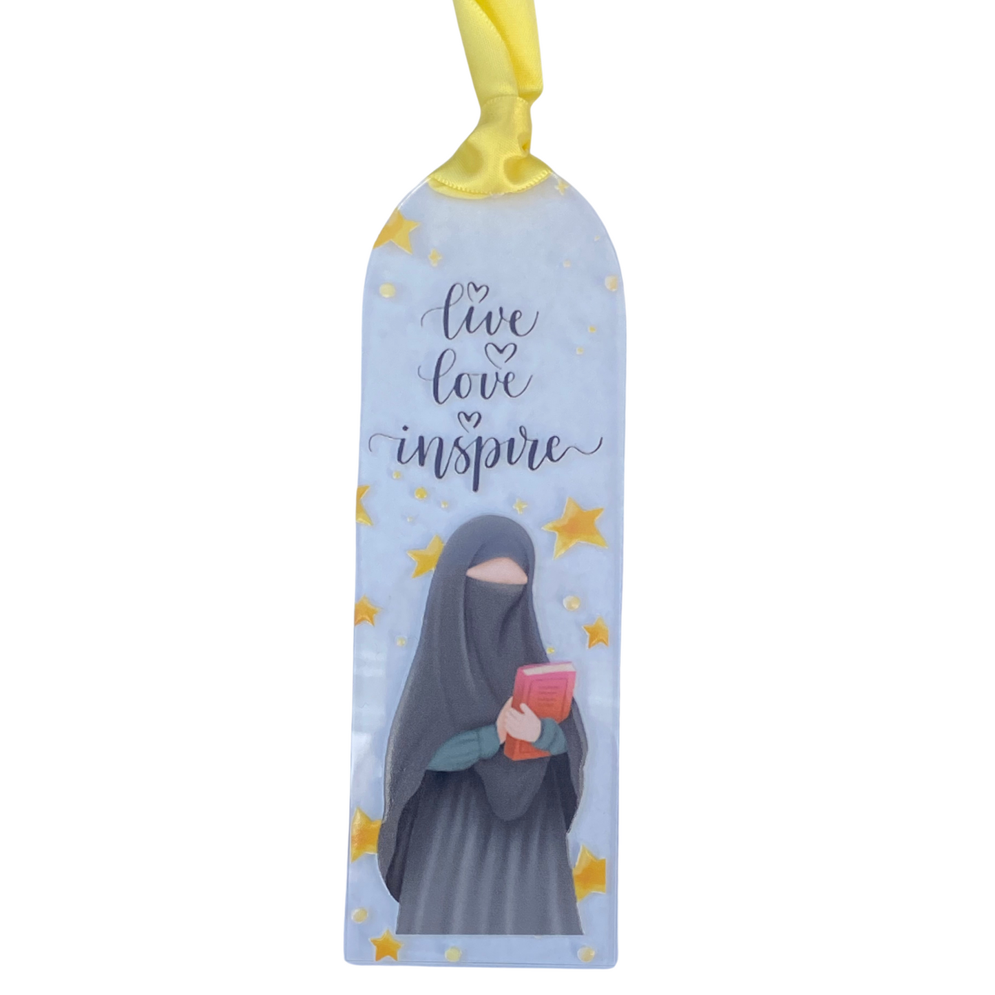 Radiant Thoughts Acrylic Bookmark - Live, Love, Inspire