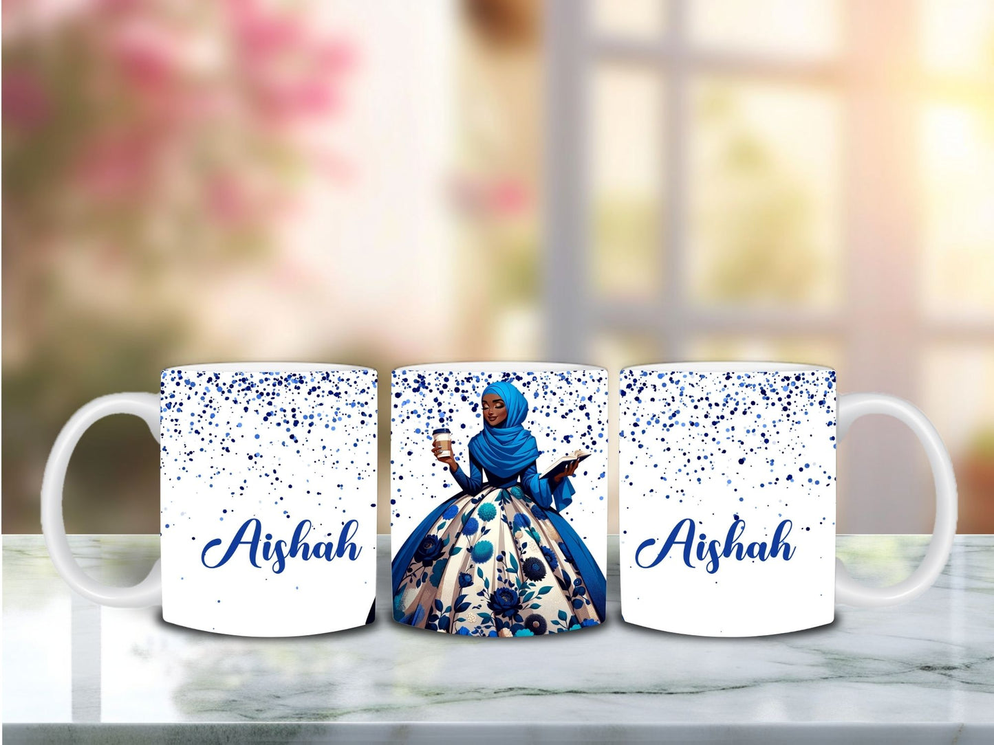 AL Hana Personalized Mug -Blue Digital Download Only
