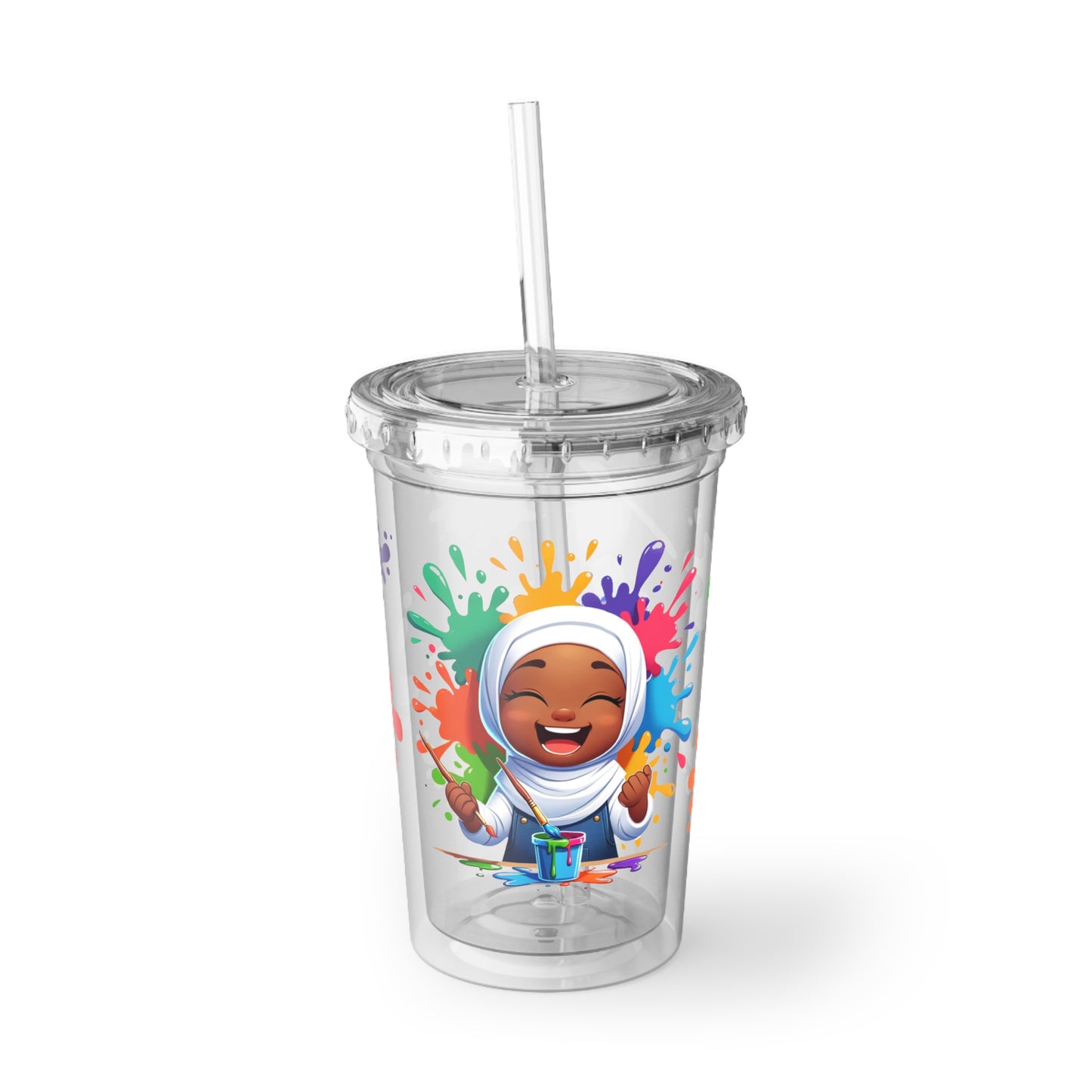 Mini Mu’mina Tumbler Collection 16oz - Paint Splash