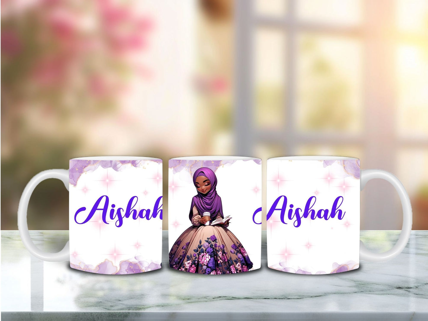 AL Hana Personalized Mug - Purple Fog Digital Download Only