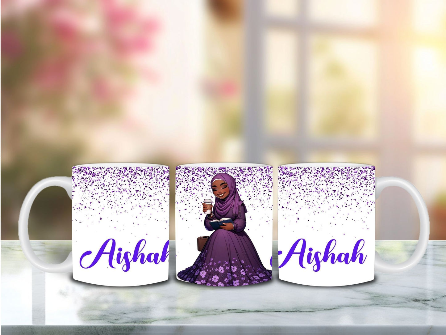 AL Hana Personalized Mug - Purple Digital Download