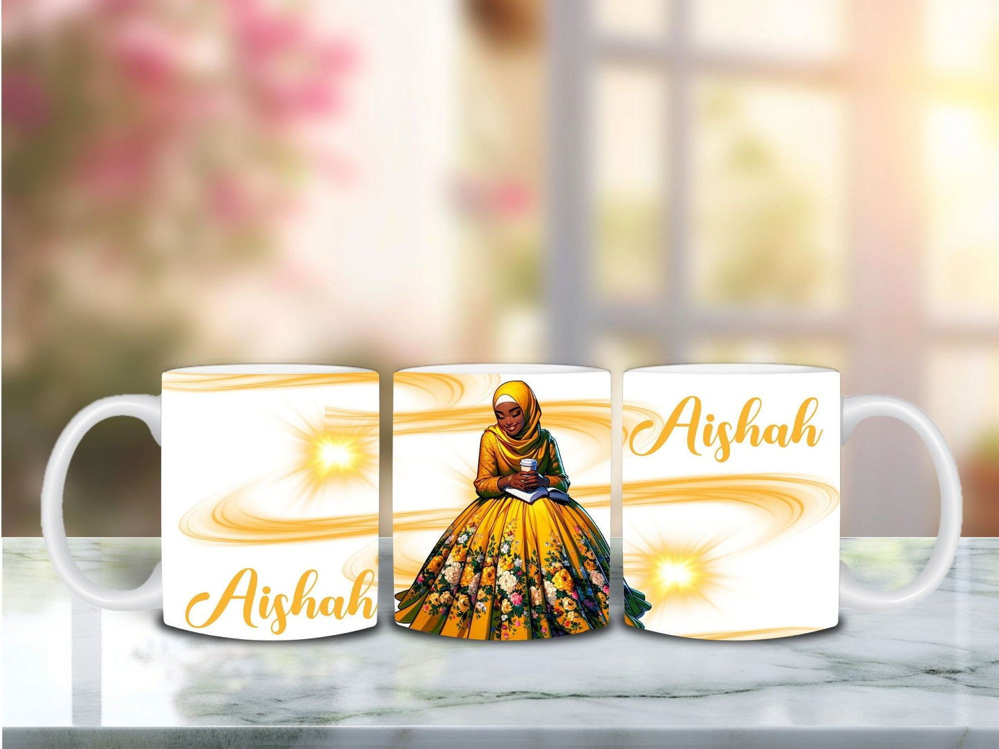 AL Hana Personalized Mug - Yellow Digital Download Only