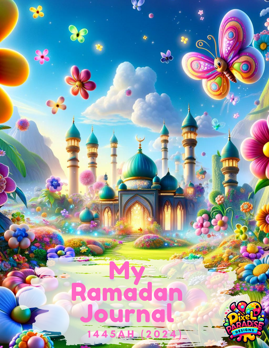 Ramadan Reflections: A Kid's Daily Journal for Girls (Physical Copy)