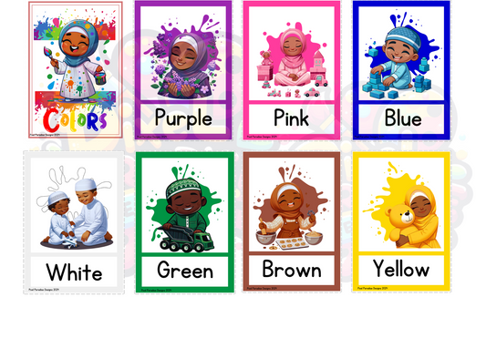 Exploring Colors Flashcard Pack- Digital Download