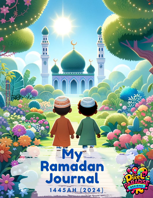 Ramadan Reflections: A Kid's Daily Journal for Boys (Physical Copy)