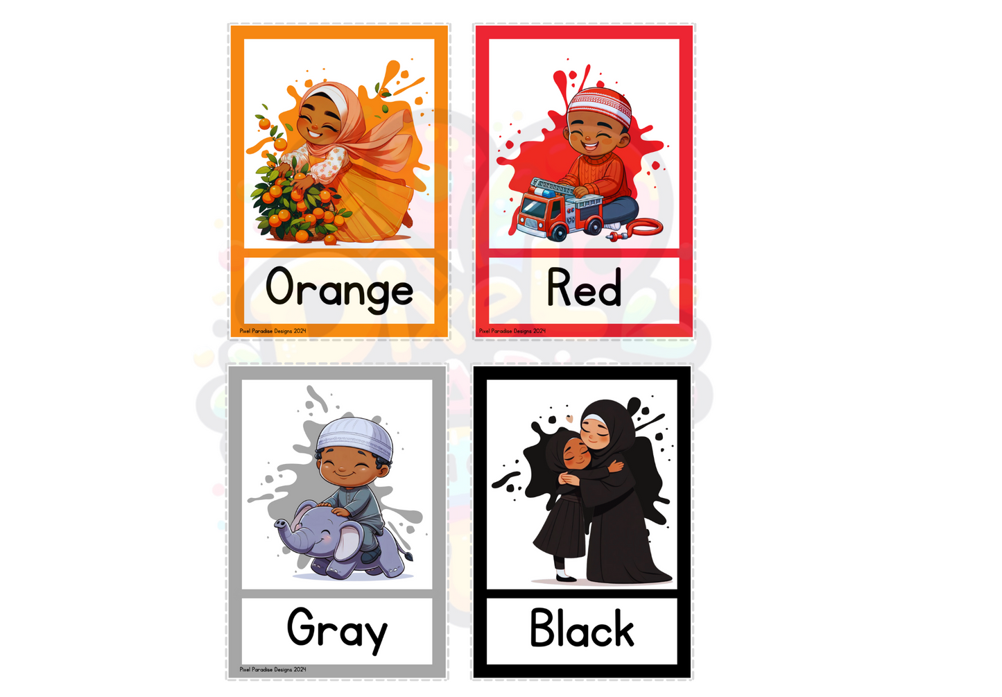 Exploring Colors Flashcard Pack- Digital Download