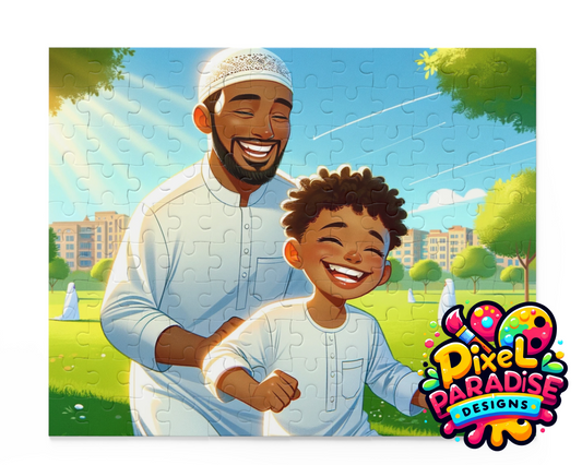 Sunshine Smiles: Abu-Ibn Park Puzzle (120 Pieces)