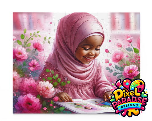 Blossoming Minds: Joyful Reading Puzzle(120 Pieces)