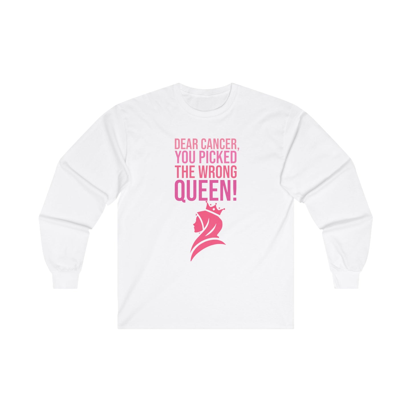 "Queen of Patience - Victorious in Pink" Unisex Ultra Cotton Long Sleeve Tee