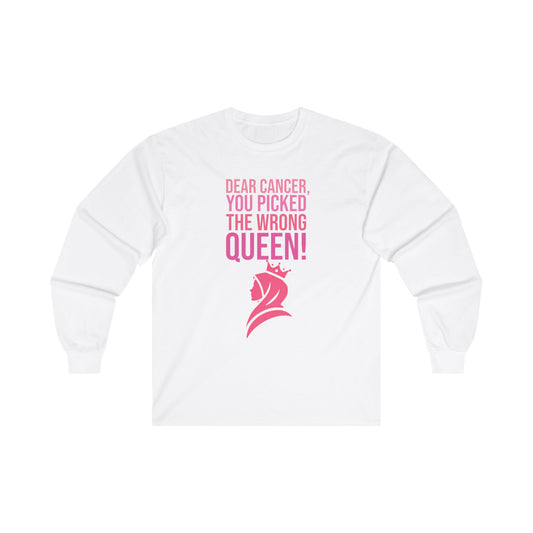 "Queen of Patience - Victorious in Pink" Unisex Ultra Cotton Long Sleeve Tee