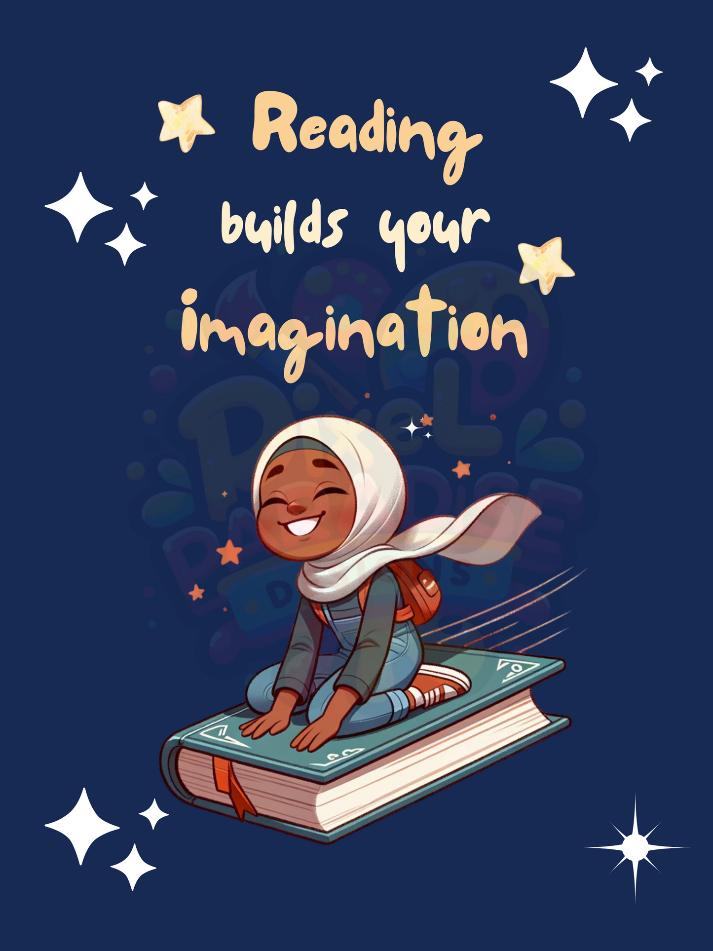 Reading Builds Imagination Poster- Digital Download